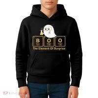 Boo The Element Of Surprise Ghost Chemist Halloween Kids Hoodie thumb 4