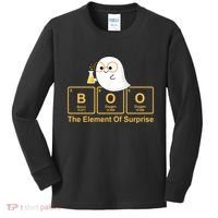 Boo The Element Of Surprise Ghost Chemist Halloween Kids Long Sleeve Shirt thumb 0