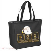 Boo The Element Of Surprise Ghost Chemist Halloween Tote Bag thumb 2