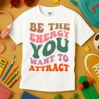 Be The Energy You Want To Attract Kids T-Shirt thumb 3