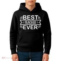 Best Teacher Ever Kids Hoodie thumb 4