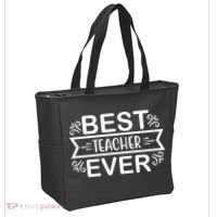 Best Teacher Ever Tote Bag thumb 2