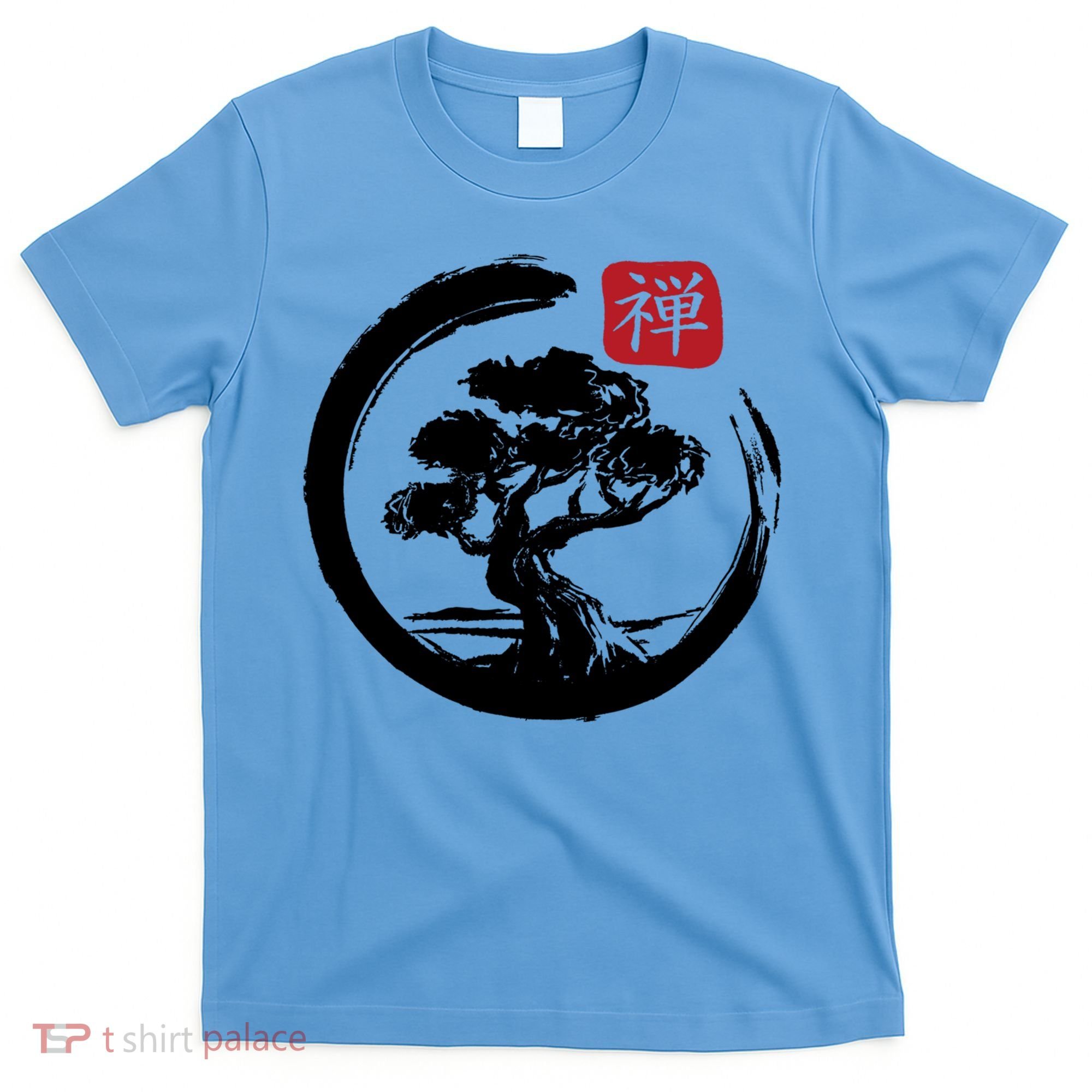 Bonsai Tree Enso Circle Japanese Zen Yoga Buddhism Aesthetic Meaningful Gift T-Shirt
