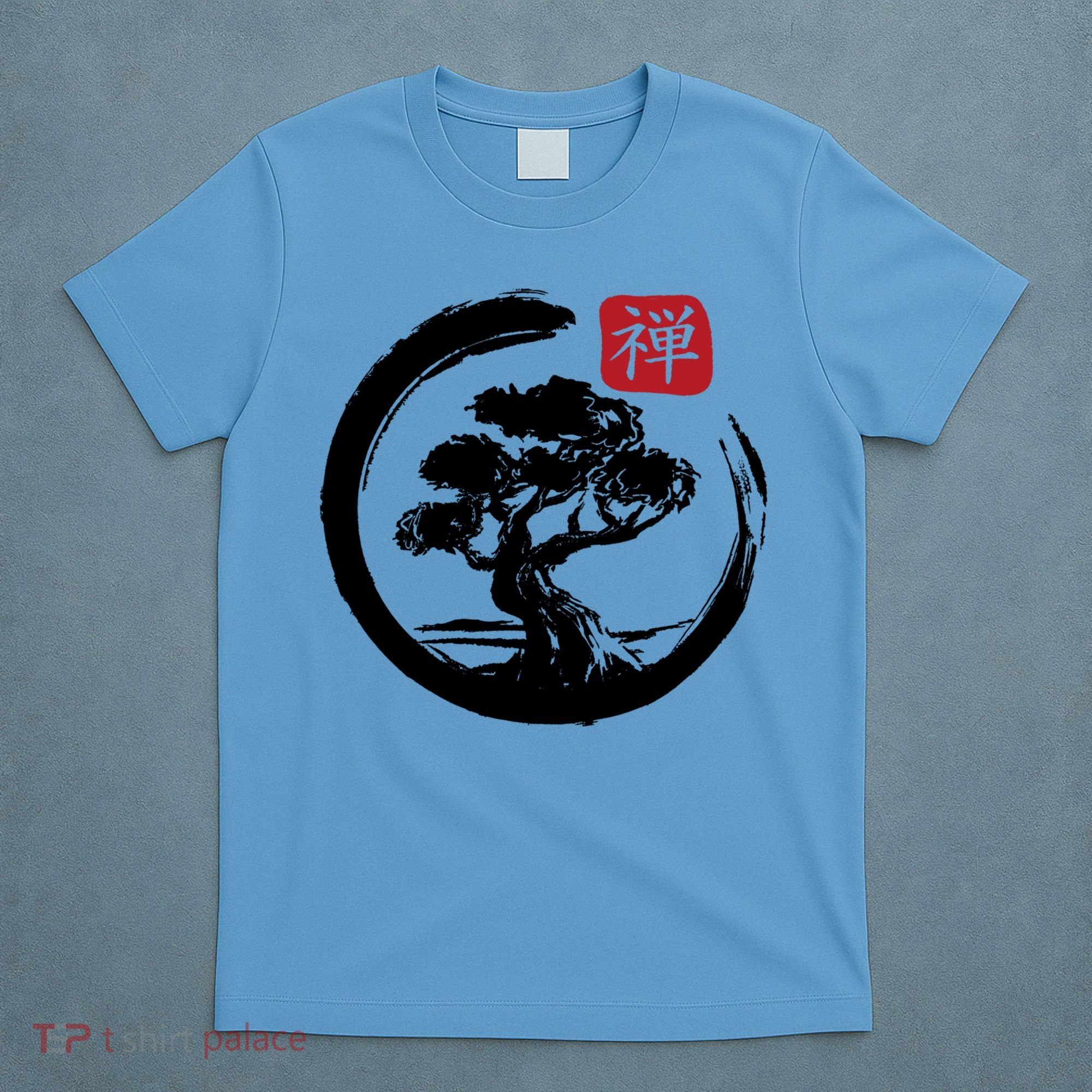Bonsai Tree Enso Circle Japanese Zen Yoga Buddhism Aesthetic Meaningful Gift T-Shirt
