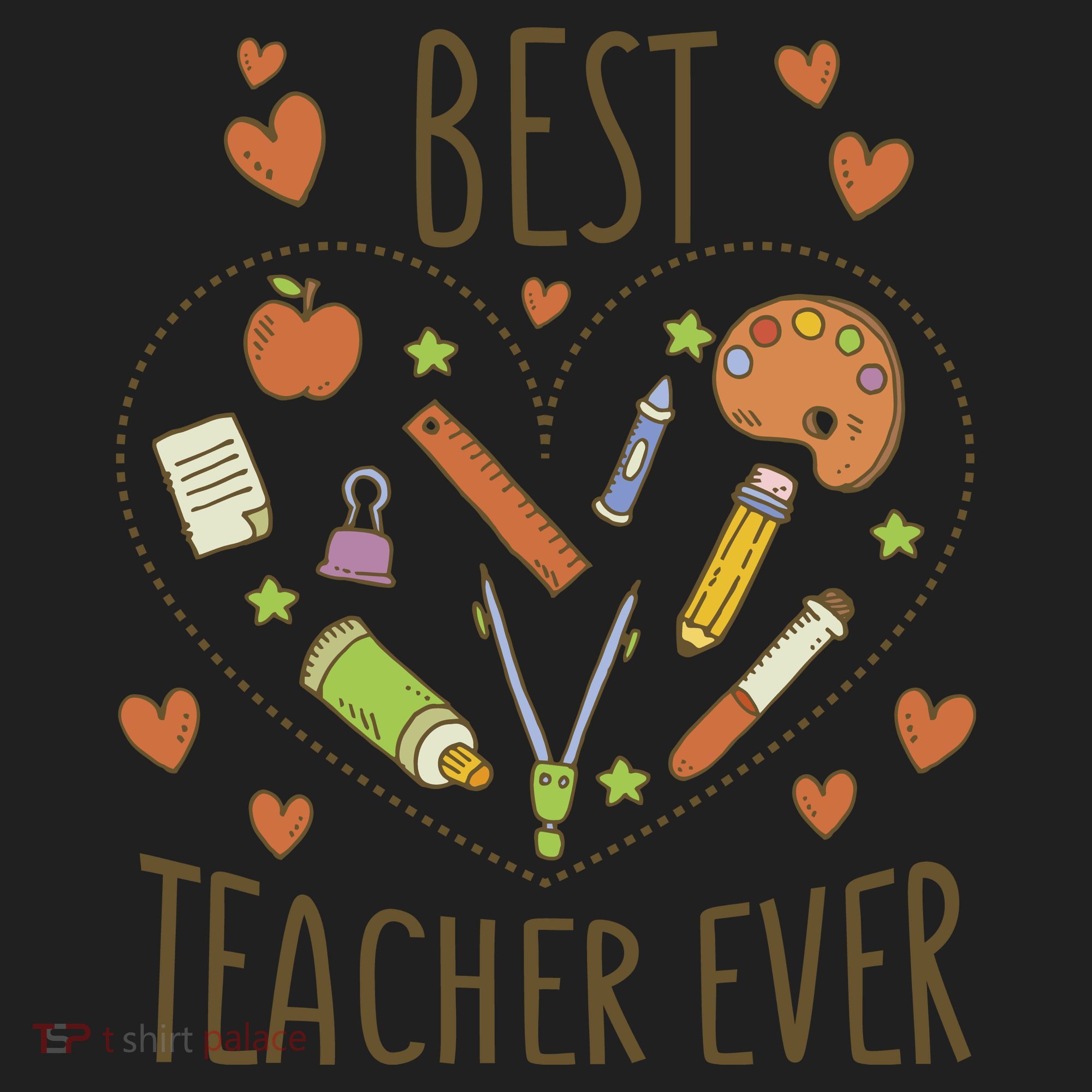 Best Teacher Ever Heart Gift Women's Sweatshirt