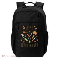 Best Teacher Ever Heart Gift Backpack thumb 0