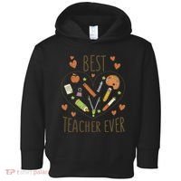 Best Teacher Ever Heart Gift Toddler Hoodie thumb 0