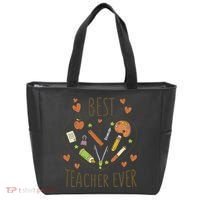 Best Teacher Ever Heart Gift Tote Bag thumb 0