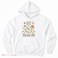 Best Teacher Ever Heart Gift Hoodie thumb 0