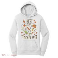 Best Teacher Ever Heart Gift Women's Hoodie thumb 0
