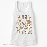 Best Teacher Ever Heart Gift Women's Tank Top thumb 0