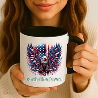 Borderline Tavern Eagle American Flag 4th Of July  Coffee Mug thumb 3