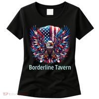 Borderline Tavern Eagle American Flag 4th Of July  Women's T-Shirt thumb 0