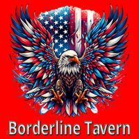Borderline Tavern Eagle American Flag 4th Of July  Santa Hat thumb 1