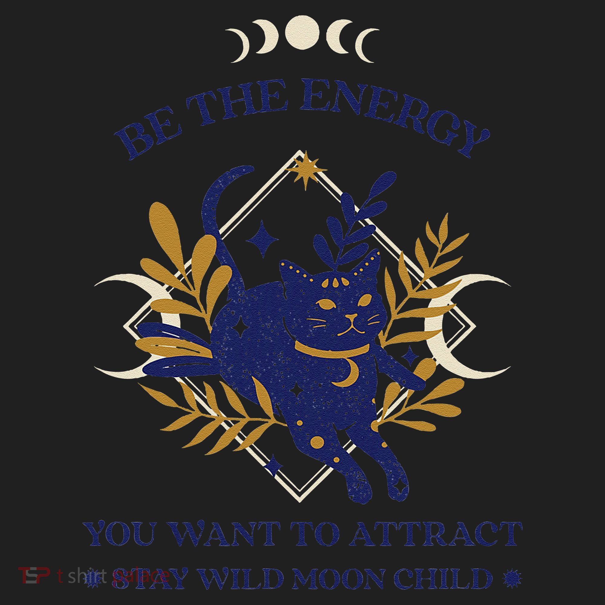 Be The Energy You Want To Attract - Moon Child - Cat Beanie