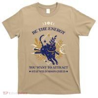 Be The Energy You Want To Attract - Moon Child - Cat T-Shirt thumb 0