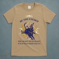 Be The Energy You Want To Attract - Moon Child - Cat T-Shirt thumb 5