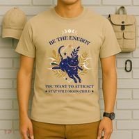 Be The Energy You Want To Attract - Moon Child - Cat T-Shirt thumb 6
