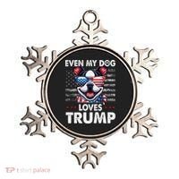 Boston Terrier Even My Dog Loves Trump Funny Ornament thumb 0