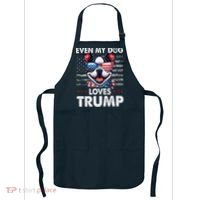 Boston Terrier Even My Dog Loves Trump Funny Apron thumb 0