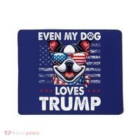 Boston Terrier Even My Dog Loves Trump Funny Mousepad thumb 0