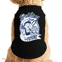 Baking The Future Retro Cartoon Doggie Tank thumb 0