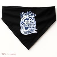 Baking The Future Retro Cartoon USA-Made Doggie Bandana thumb 0