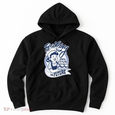 Baking The Future Retro Cartoon Hoodie