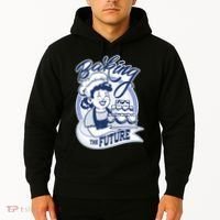 Baking The Future Retro Cartoon Hoodie thumb 2
