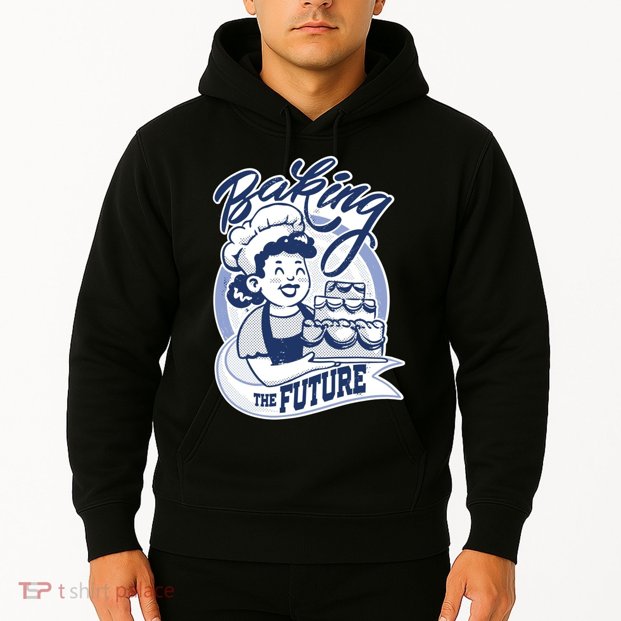 Baking The Future Retro Cartoon Hoodie