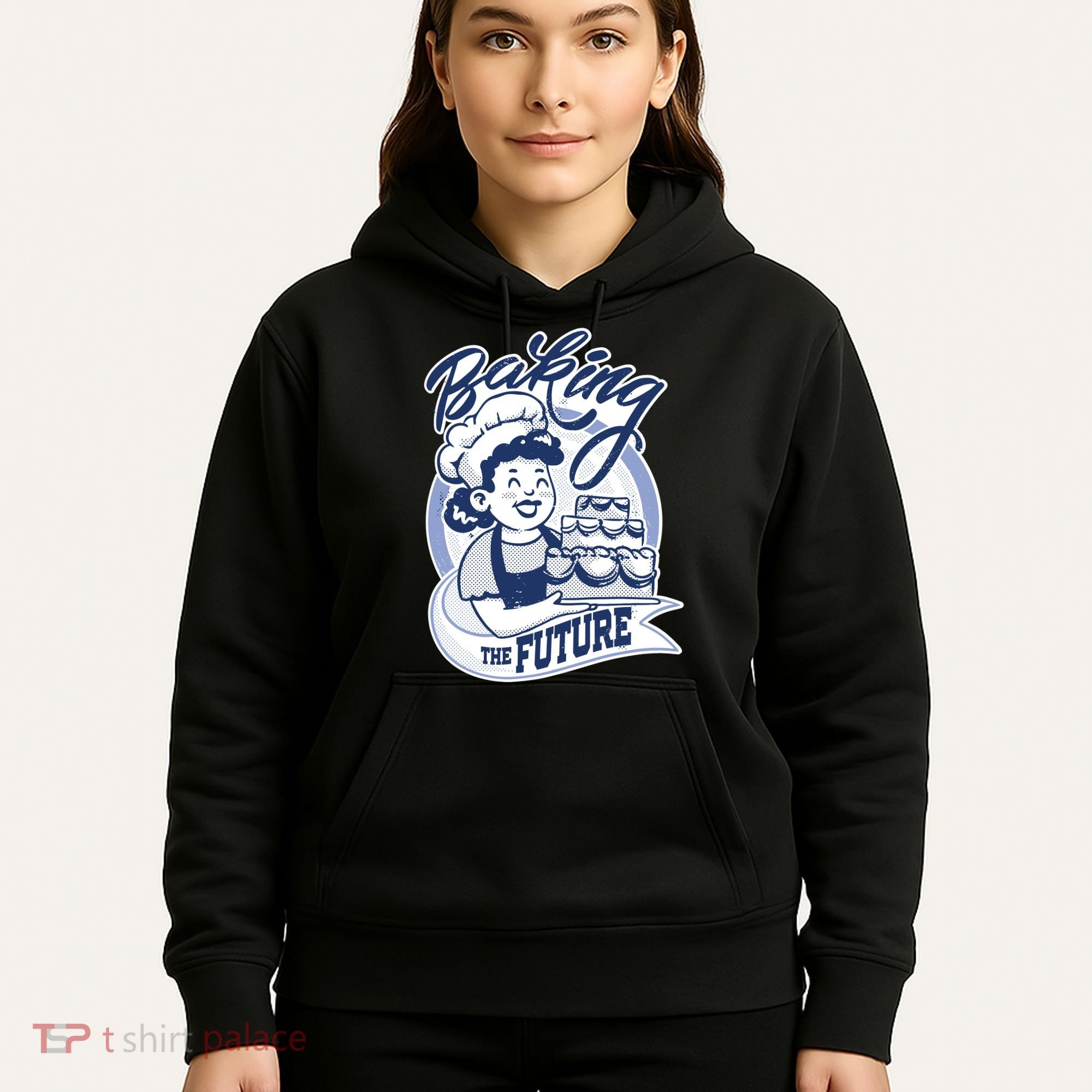 Baking The Future Retro Cartoon Hoodie