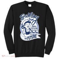 Baking The Future Retro Cartoon Sweatshirt thumb 0