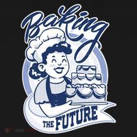 Baking The Future Retro Cartoon Backpack thumb 2