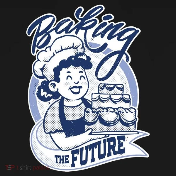 Baking The Future Retro Cartoon Bucket Hat