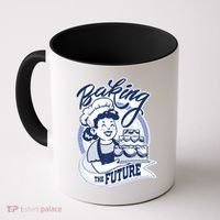 Baking The Future Retro Cartoon Coffee Mug thumb 0
