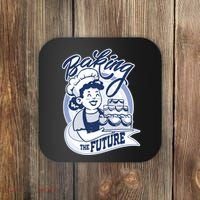 Baking The Future Retro Cartoon Coaster thumb 0