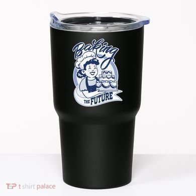 Baking The Future Retro Cartoon Tumbler