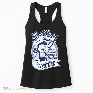 Baking The Future Retro Cartoon Women's Tank Top