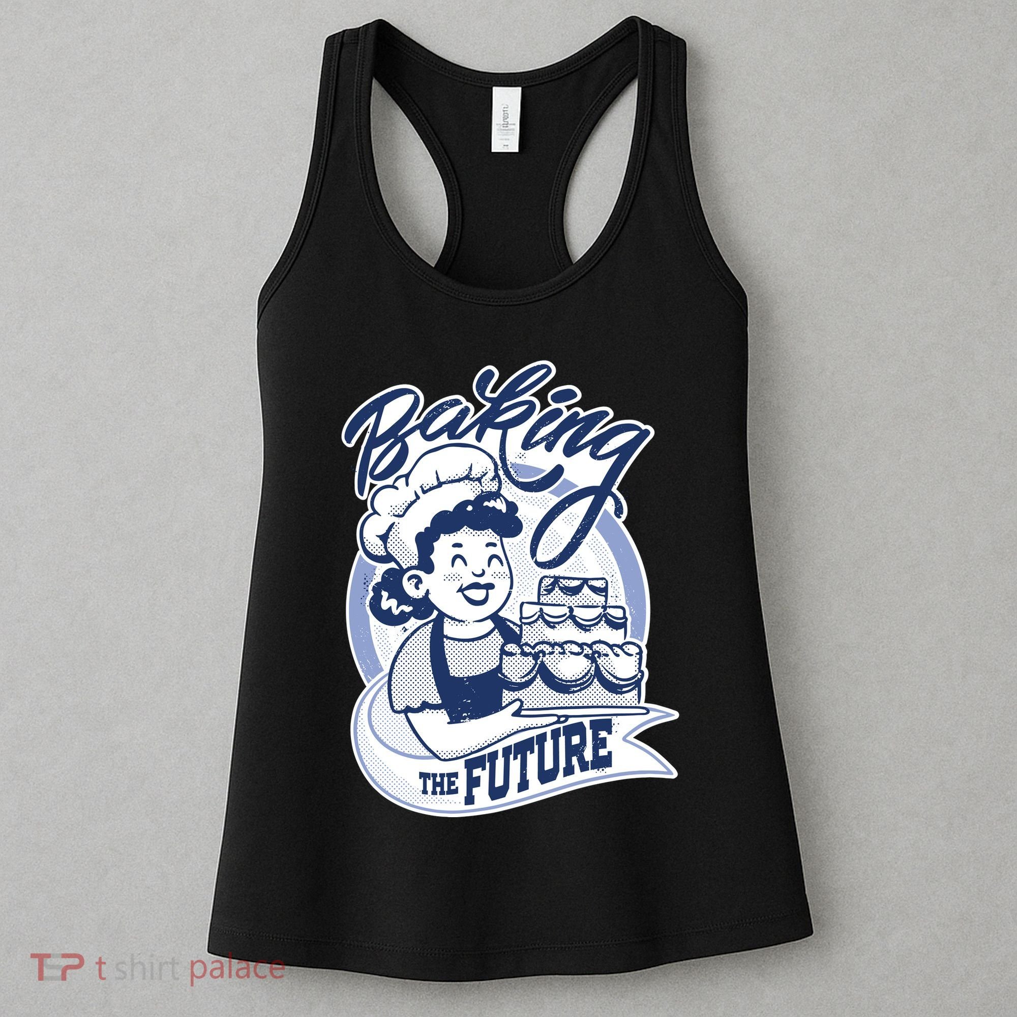 Baking The Future Retro Cartoon Women's Tank Top
