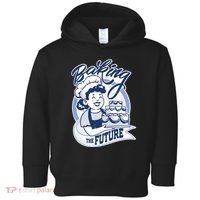 Baking The Future Retro Cartoon Toddler Hoodie thumb 0