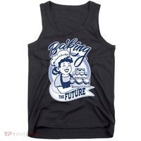 Baking The Future Retro Cartoon Tank Top thumb 0