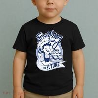 Baking The Future Retro Cartoon Toddler T-Shirt thumb 2