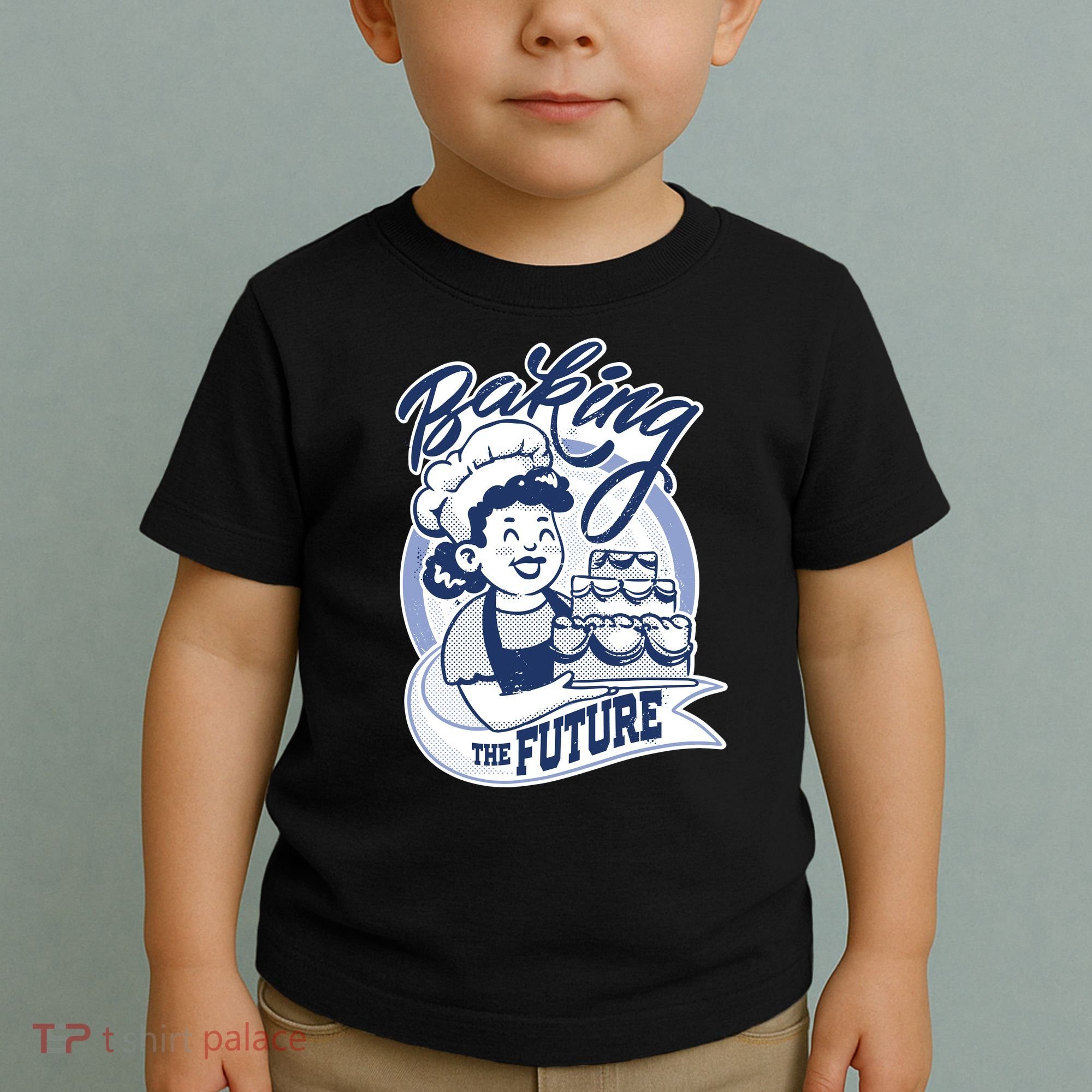 Baking The Future Retro Cartoon Toddler T-Shirt