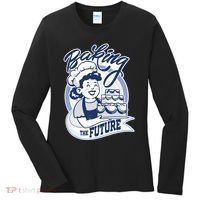 Baking The Future Retro Cartoon Women's Long Sleeve Shirt thumb 0
