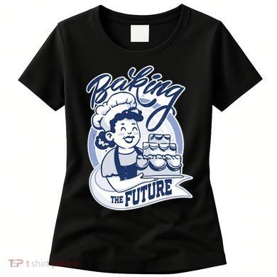 Baking The Future Retro Cartoon Women's T-Shirt