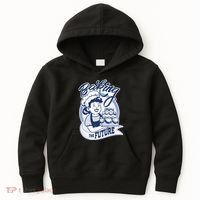 Baking The Future Retro Cartoon Kids Hoodie thumb 0