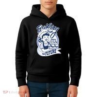 Baking The Future Retro Cartoon Kids Hoodie thumb 4