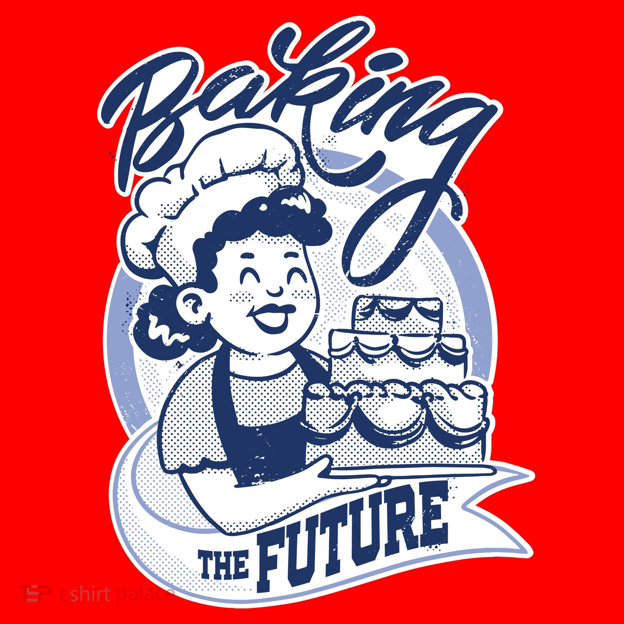 Baking The Future Retro Cartoon Santa Hat
