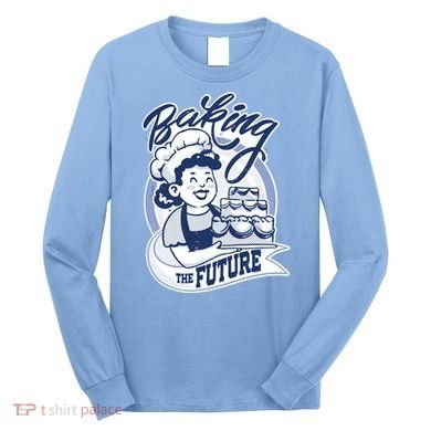 Baking The Future Retro Cartoon Long Sleeve Shirt