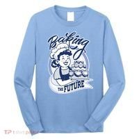 Baking The Future Retro Cartoon Long Sleeve Shirt thumb 0